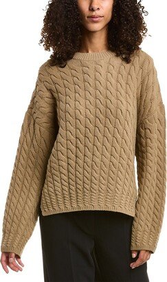 Karenia Cable Felted Wool & Cashmere-Blend Sweater-AA