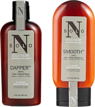 Solo Noir For Men Solo Noir Daily Cleansing 2-Piece Starter Kit, 4 Oz