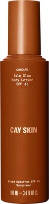 CAY SKIN Isle Glow Body Lotion SPF 45 with Sea Moss and Cocoa Seed Butter