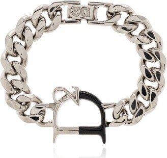 D2 Statement Chain-Linked Bracelet