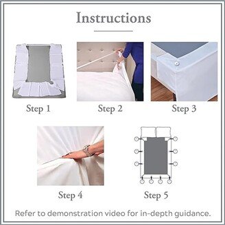 No Mattress Wrap Around Bed Skirt-AC