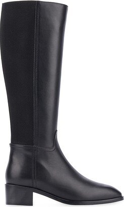 Ricarda 43MM Elastic-Panel Leather Tall Boots