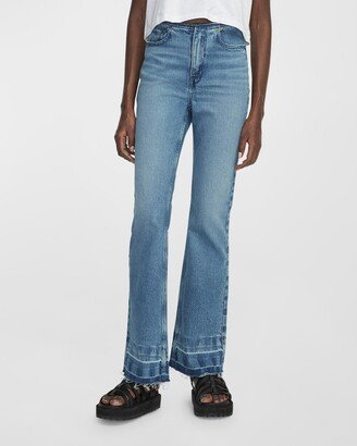 Peyton Mid-Rise Bootcut Jeans-AI