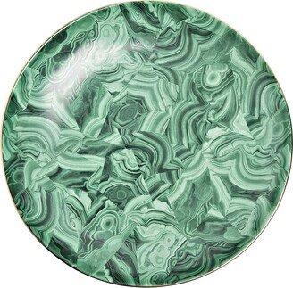 Malachite round platter (46cm)