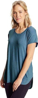 Women's Active Tee (Jetson Blue Heather) Women's Clothing