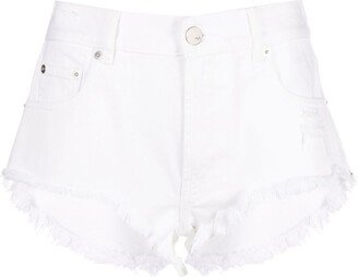 NISSA Raw-Hem Denim Shorts-AB