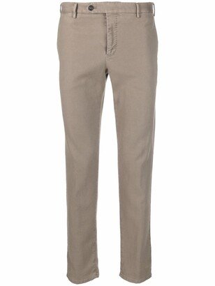 PT Torino Mid-Rise Slim-Cut Trousers-AD