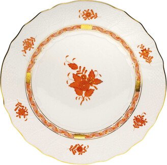 Rust Chinese Bouquet Dinner Plate