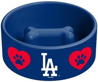 Memory Company Los Angeles Dodgers Team Color Pet Bowl with Bone