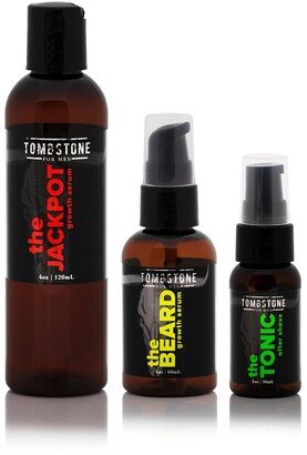 Tombstone For Men The Ultimate Kgf Hair & Beard Growth Serum Set W/ The Tonic After Shave