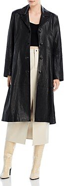 Leather Trench Coat-AM