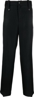 Pressed-Crease Straight-Leg Trousers-AF