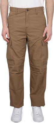 Straight-Leg Logo Patch Cargo Trousers-AA