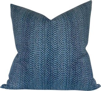 Kantha Pillow Cover in Navy Blue, Designer Covers, Decorative Pillows