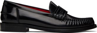 Black Embossed Loafers