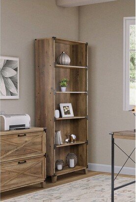 Saint Birch Cambridge Bookcase, Rustic Oak