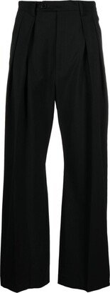 High-Waisted Tailored-Cut Trousers-AB