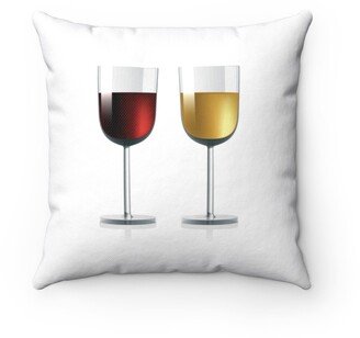 Wineglass Pillow - Throw Custom Cover Gift Idea Room Decor