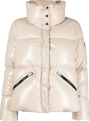 Funnel-Neck Puffer Jacket-AD