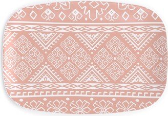 Serving Platters: Grand Bazaar - Blush Pink Serving Platter, Pink