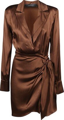 Long Sleeve Ruched Mini Dress