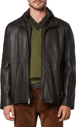 Hartz 2-in-1 Lambskin Leather Bib Jacket