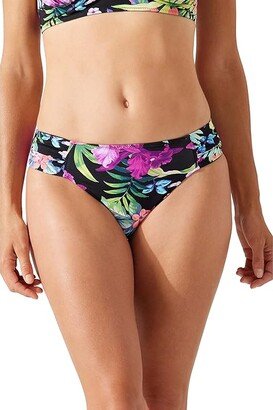 Coastal Gardens Reversible Hipster (Black Reversible) Women's Swimwear