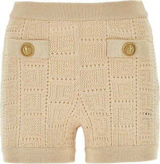 Monogram Knitted Shorts