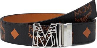 Claus Maxi Monogrammed VI Belt (Black) Belts