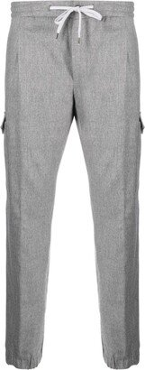 PT Torino Cargo-Pocket Mélange Tapered Trousers