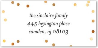 Address Labels: Modern Polka Dot Address Label, White, Address Label, Matte