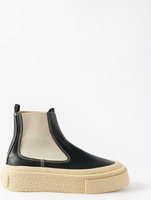 Leather Flaform Chelsea Boots