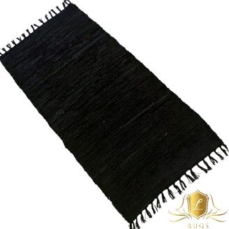 Leather Hearth Rug For Fireplace Fireproof Mat Black-AA