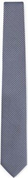 Silk-blend tie with jacquard pattern