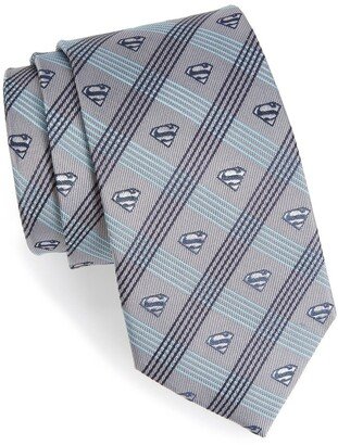 'Superman' Plaid Silk Tie