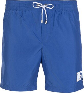 Logo-Printed Drawstring Swim Trunks