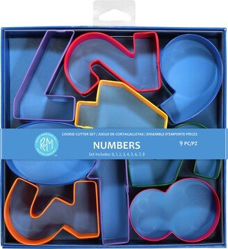 Color Numbers 9 Piece Cookie Cutter Set