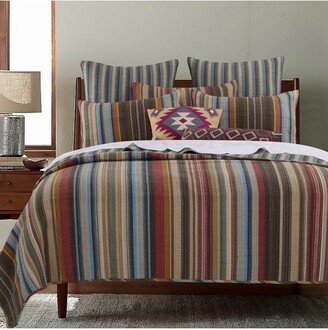 Greenland Home Fashion Majestic Durango Stripe Oversized Bonus Bedding Set with Pillow Stampede - Twin