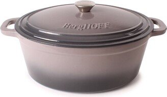 Neo 5qt Cast Iron Oval Covered Dutch Oven, Oyster