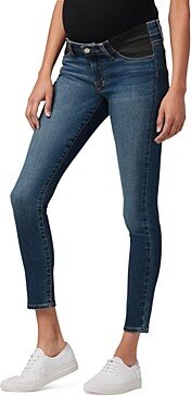 The Icon Mid Rise Ankle Skinny Maternity Jeans in Stephaney