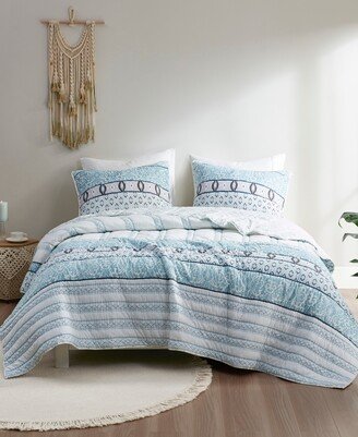 Kamila Reversible 3-Pc. Coverlet Set, King/California King