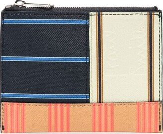 Patchwork-Print Zipped Wallet