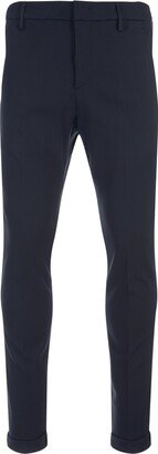 Dark Blue Gaubert Slim Fit Trousers