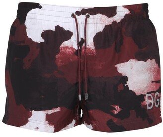 Camouflage Print Swim Shorts-AA