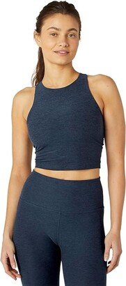 Spacedye Refocus Cropped Tank (Nocturnal Navy) Women's Clothing