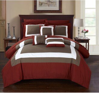 Darren Brick Bed in a Bag Comforter 10-Piece Set