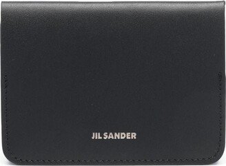 Logo-Print Leather Cardholder-AA