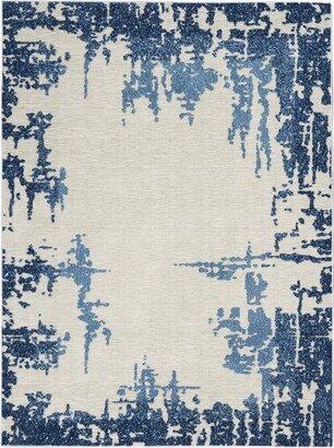 Imprints IMT04 Ivory/Blue Indoor Area Rug