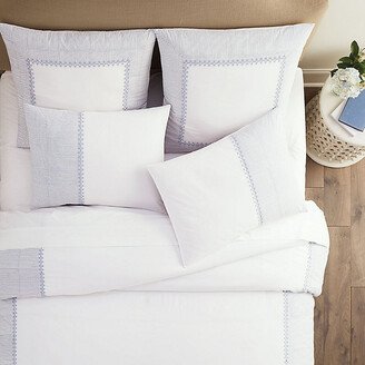 Lulu Embroidered Stripe Duvet Cover Twin