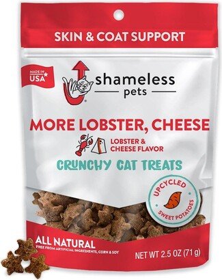 Shameless Pets Cat Treats - Crunchy Treats for Cats with Coat & Digestive Support, Sustainable Upcycled Natural Ingredients & Real Meat, Low Calorie H